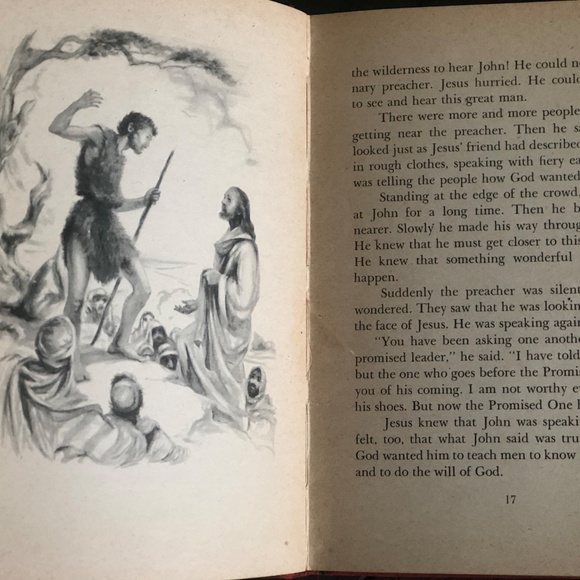 Rare VTG '47 Jesus & His Friends~Mary A. Jones HC Book Illustrated Rand McNally - Picture 7 of 16